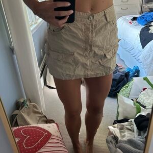 zara cargo mini skirt
